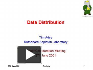 PPT – Data Distribution PowerPoint Presentation | Free To Download - Id ...