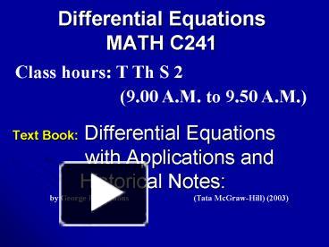 Free Download Differential Equations With Applications And Historical Notes By Simmons 50