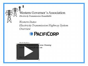 PPT – Western Governors Association PowerPoint Presentation | Free To ...