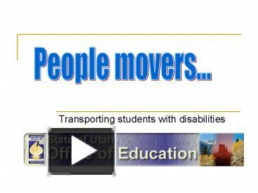 PPT – Transporting Students With Disabilities PowerPoint Presentation ...