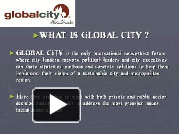 PPT - Topic 6 – Global Cities PowerPoint Presentation, free download -  ID:376797