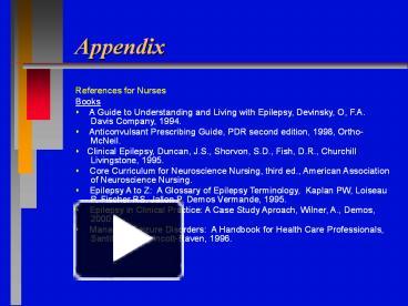 PPT – Appendix PowerPoint presentation | free to download - id: ec397-YTNjY