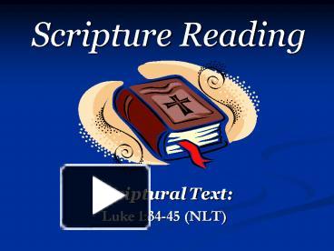 PPT – Scripture Reading PowerPoint Presentation | Free To View - Id ...