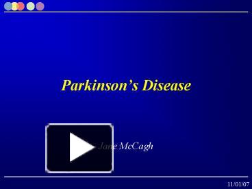 PPT – Parkinsons Disease PowerPoint Presentation | Free To View - Id ...