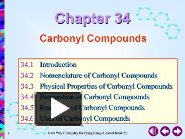 PPT – Carbonyl Compounds PowerPoint Presentation | Free To View - Id ...