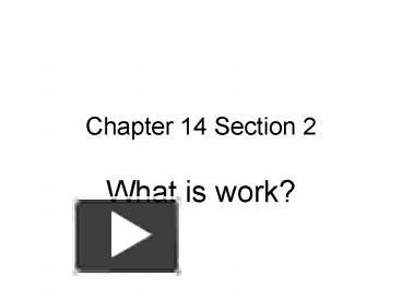 PPT – Chapter 14 Section 2 PowerPoint Presentation | Free To View - Id ...