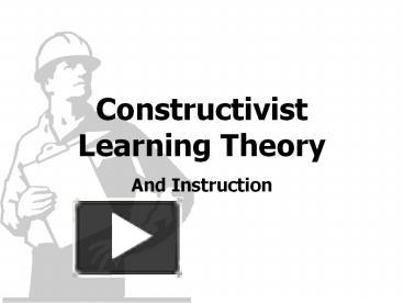 constructivist theory
