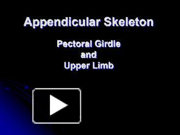 Articulated pectoral girdle - ppt video online download