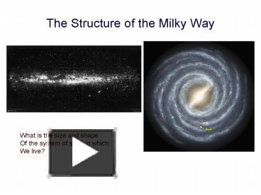 PPT – The Structure of the Milky Way PowerPoint presentation | free to ...