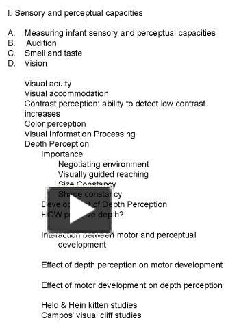 PPT – I. Sensory and perceptual capacities PowerPoint presentation ...