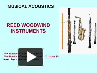 PPT – REED WOODWIND INSTRUMENTS PowerPoint presentation | free to view ...