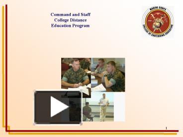 PPT – Command and Staff PowerPoint presentation | free to view - id ...