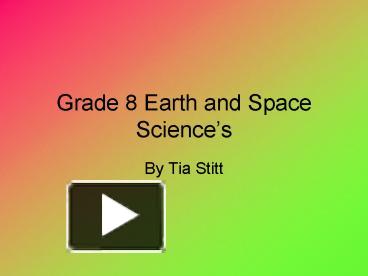 PPT – Grade 8 Earth and Space Sciences PowerPoint presentation | free ...