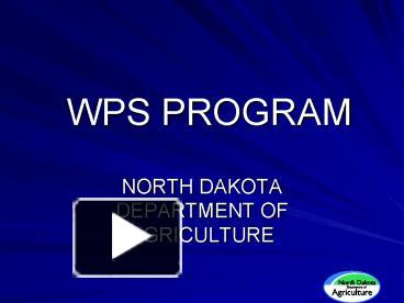 PPT – WPS PROGRAM PowerPoint presentation | free to view - id: 1a6981-M2QzZ