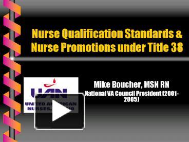 PPT – Nurse Qualification Standards PowerPoint presentation | free to ...