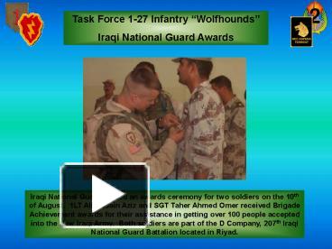 PPT – Task Force 127 Infantry Wolfhounds PowerPoint presentation | free ...