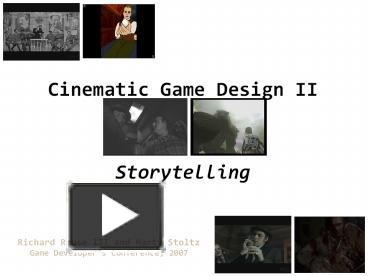 PPT – Cinematic Game Design II PowerPoint Presentation | Free To ...