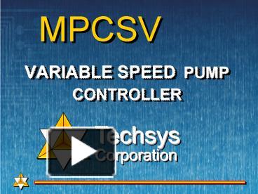 PPT – VARIABLE SPEED PUMP CONTROLLER PowerPoint presentation | free to ...