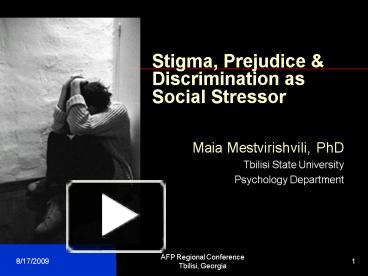 PPT – Stigma, Prejudice PowerPoint presentation | free to view - id ...