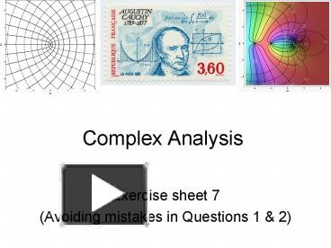 PPT – Complex Analysis PowerPoint presentation | free to view - id ...