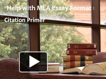 PPT – MLA Sample Citations PowerPoint presentation | free to view - id ...