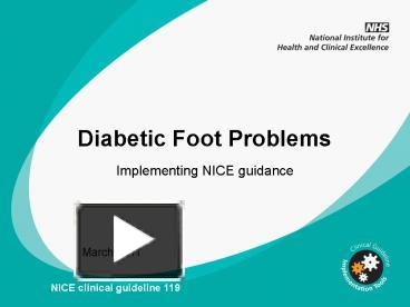 PPT – Diabetic Foot Problems PowerPoint presentation | free to view ...