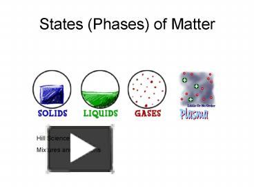 PPT – States (Phases) of Matter PowerPoint presentation | free to view ...