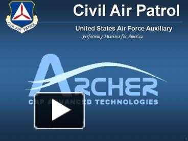 PPT – Civil Air Patrol PowerPoint presentation | free to view - id ...