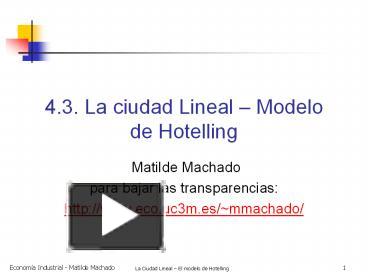 PPT – . La ciudad Lineal PowerPoint presentation | free to download -  id: 4ebf78-OTcwM