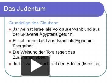 PPT – Das Judentum PowerPoint presentation | free to download - id