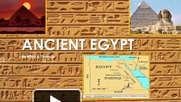 PPT – Ancient Egypt & Tutankhuman School project PowerPoint ...