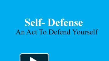 PPT – Self Defence Through Martial Arts PowerPoint presentation | free ...