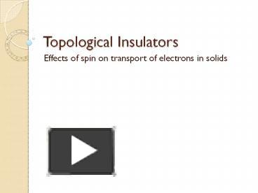 PPT – Topological Insulators PowerPoint presentation | free to download ...