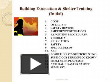 PPT – Building Evacuation PowerPoint presentation | free to view - id ...