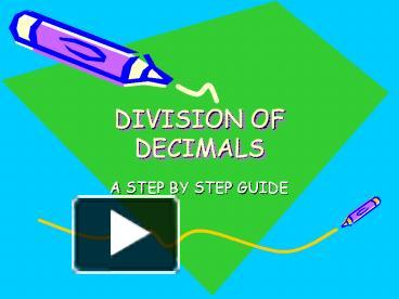 PPT – DIVISION OF DECIMALS PowerPoint presentation | free to download ...