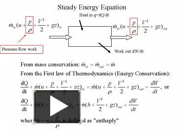 PPT – Steady Energy Equation PowerPoint presentation | free to download ...