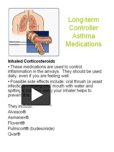 PPT – Long-term Controller Asthma Medications PowerPoint presentation ...