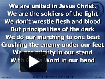 PPT – We are united in Jesus Christ. PowerPoint presentation | free to ...