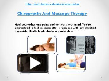 PPT – Chiropractic And Massage Therapy PowerPoint presentation | free ...