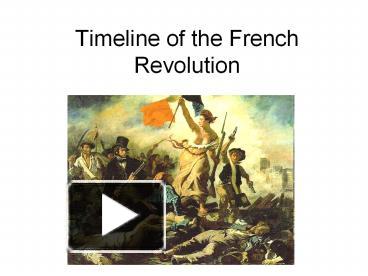 PPT – Timeline of the French Revolution PowerPoint presentation | free ...