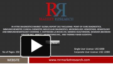 PPT – In-Vitro Diagnostics Market PESTLE Analysis for 2017-2020 ...