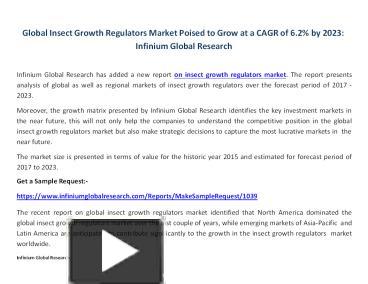 PPT – insect growth regulators Market PowerPoint presentation | free to ...