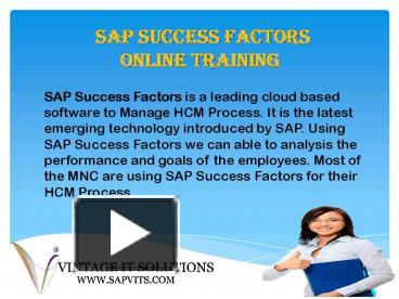 PPT – SAP Success Factors PPT | SAP Successfactors Training Material ...