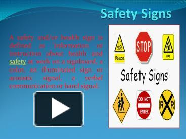 PPT – Road Work Signs | Safety signs PowerPoint presentation | free to ...