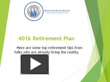 PPT – 401k Retirement Plan PowerPoint presentation | free to download ...