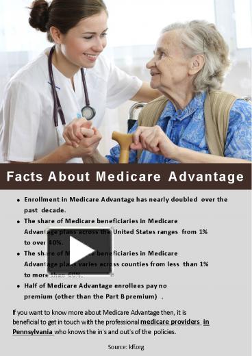 PPT – Facts About Medicare Advantage PowerPoint presentation | free to ...