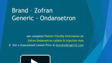 Zofran generic price