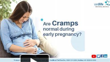 PPT – Are Cramps Normal During Early Pregnancy? PowerPoint presentation ...