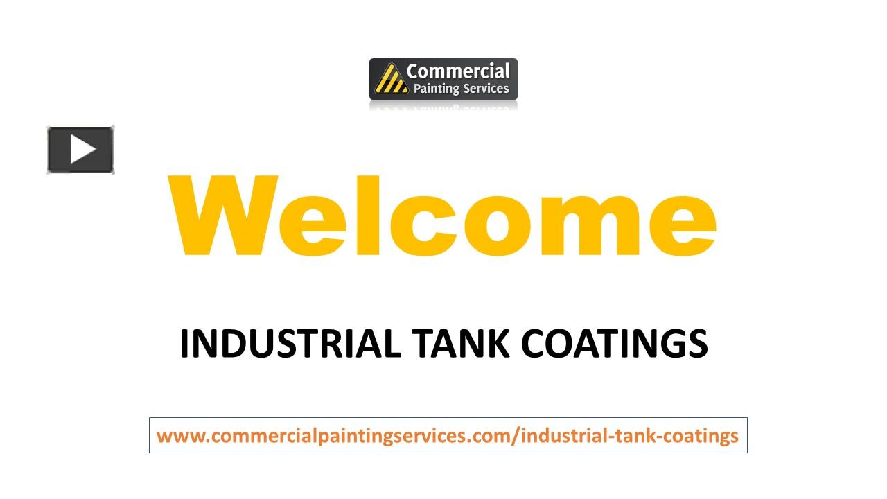 PPT – Industrial Coatings For Storage Tanks of All Types PowerPoint ...