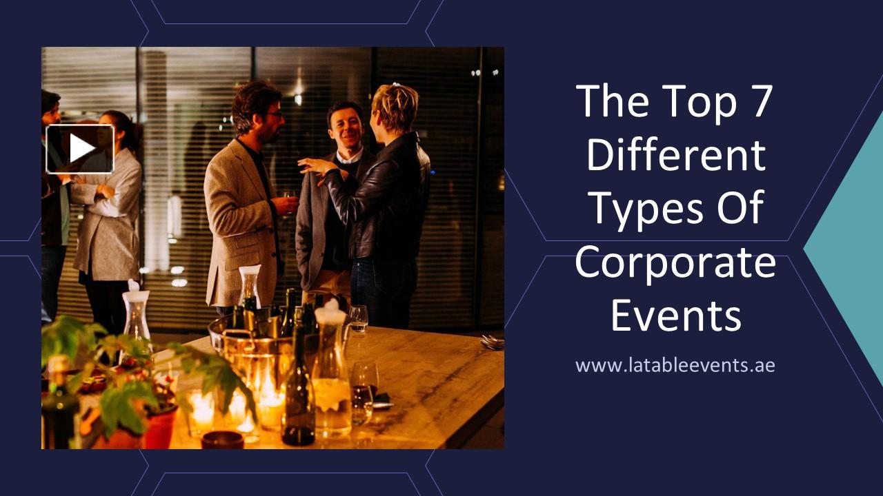 PPT – 7 Types Of Corporate Events | Corporate Events Abu Dhabi, Dubai ...